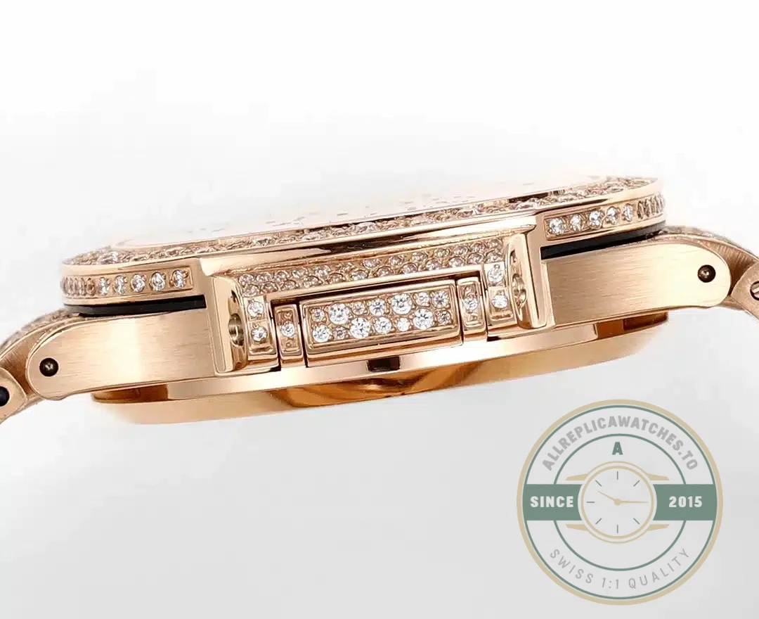 Replica Nautilus 7118/1450 Patek Philippe “Ladies Automatic” 35.2 mm, Rose gold - Budget Luxury Replica Watch
