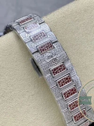 Replica Nautilus 7118/1452G-002 Patek Philippe “Ladies Automatic” 35.2 mm, Red Diamonds - 1:1 Swiss Replica Watch