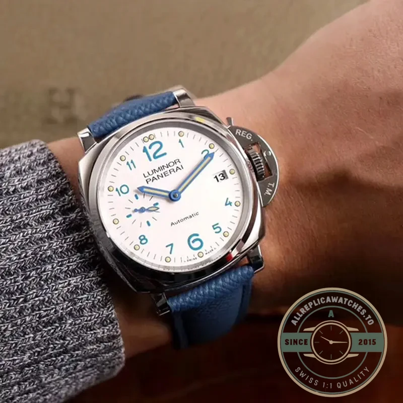 Replica Panerai Luminor Due PAM906 42 mm White Dial - Luxury Replica Watch