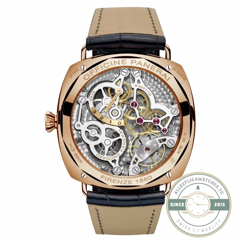Replica Panerai Radiomir 3 Days GMT Oro Rosso PAM598 - Premium Super Clone Watch