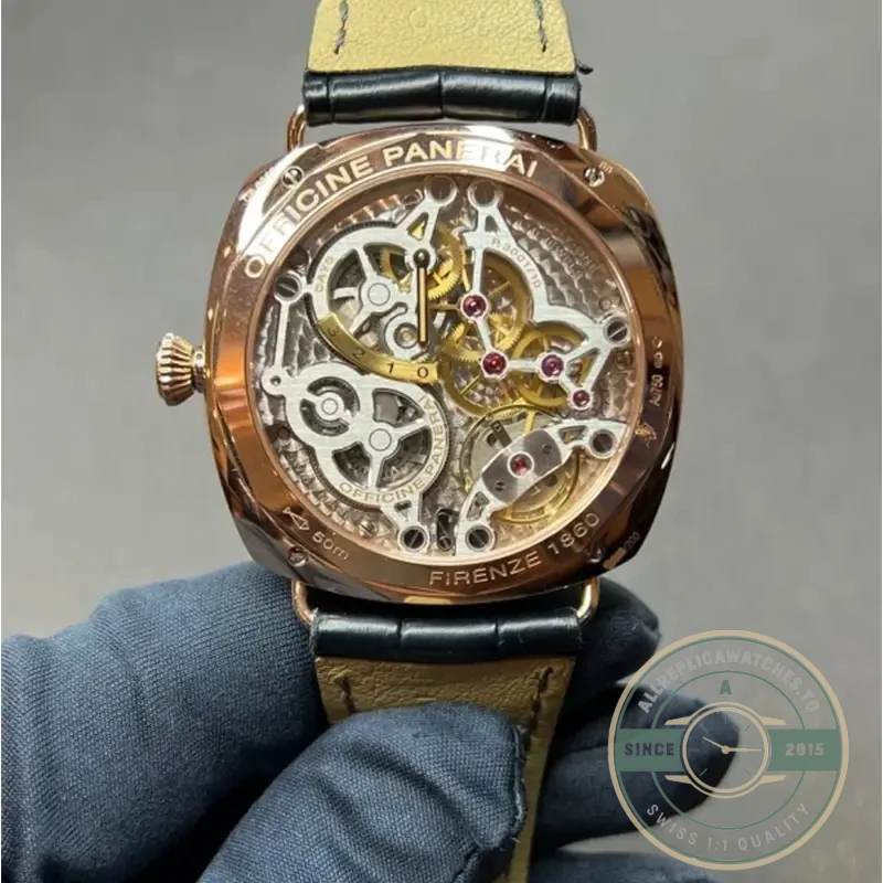 Replica Panerai Radiomir 3 Days GMT Oro Rosso PAM598 - Budget Luxury Replica Watch