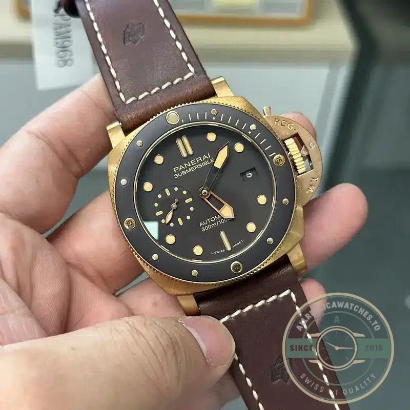 Replica Panerai Submersible PAM968 Bronzo - Swiss-Made Clone Watch