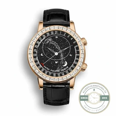 Replica Patek Philippe Celestial, Moon age 44 mm, Rose gold, 6104R-001 - Best Quality Replica Watch