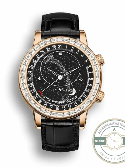 Replica Patek Philippe Celestial, Moon age 44 mm, Rose gold, 6104R-001 - Best Quality Replica Watch