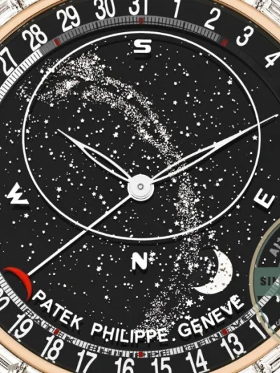 Replica Patek Philippe Celestial, Moon age 44 mm, Rose gold, 6104R-001 - High-Grade Replica Watch