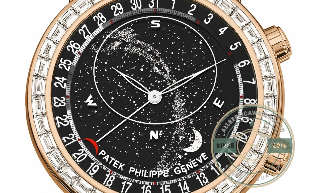 Replica Patek Philippe Celestial, Moon age 44 mm, Rose gold, 6104R-001 - High-Grade Replica Watch