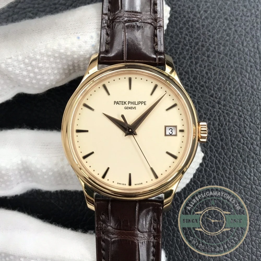Replica Patek Philippe DATE, SWEEP SECONDS. 39 mm, Rose gold, 5227R-001 - Luxury Replica Watch