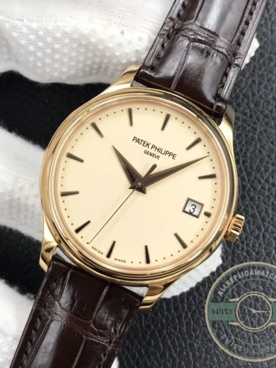 Replica Patek Philippe DATE, SWEEP SECONDS. 39 mm, Rose gold, 5227R-001 - Affordable Luxury Replica Timepiece