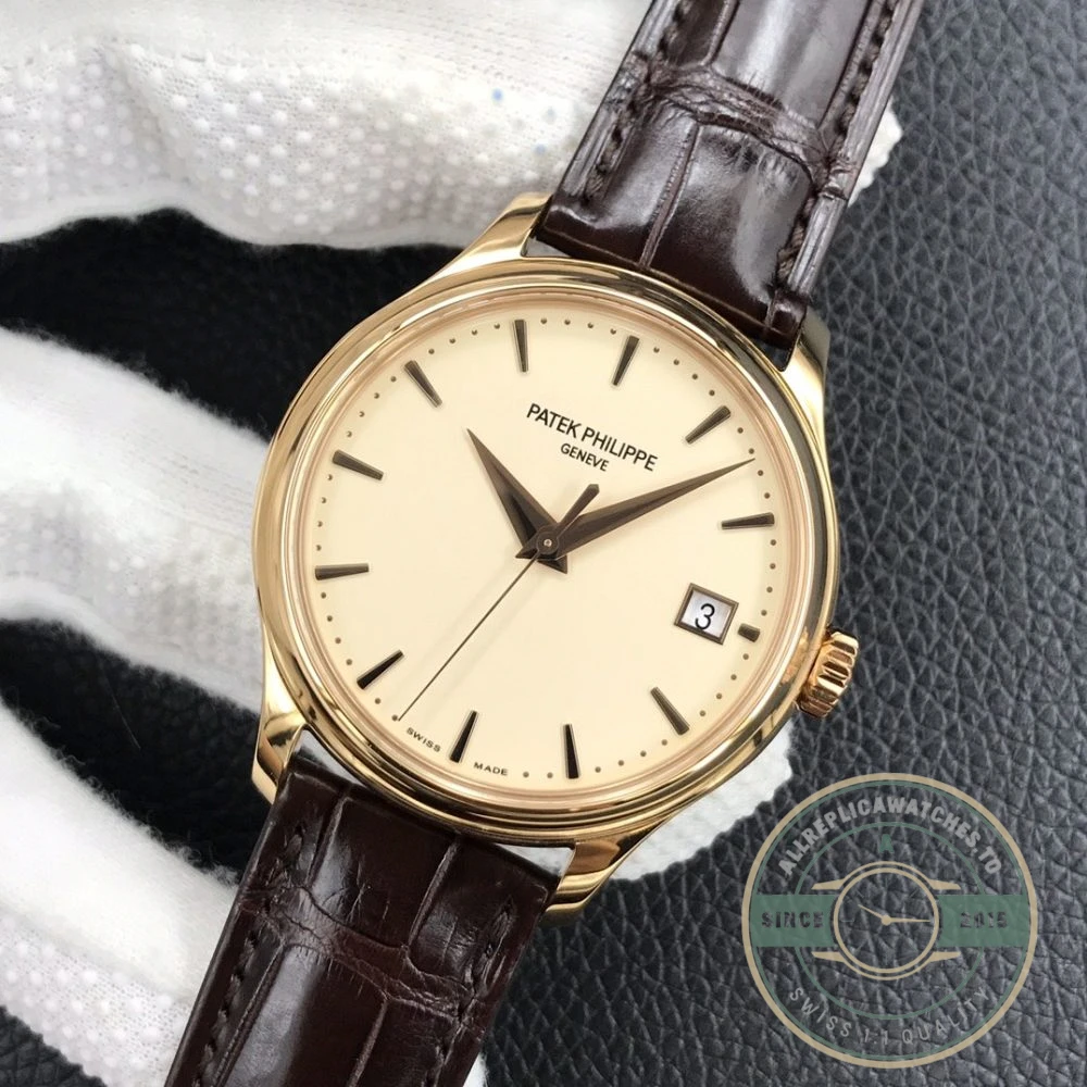 Replica Patek Philippe DATE, SWEEP SECONDS. 39 mm, Rose gold, 5227R-001 - Affordable Luxury Replica Timepiece
