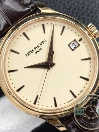 Replica Patek Philippe DATE, SWEEP SECONDS. 39 mm, Rose gold, 5227R-001 - 1:1 Swiss Replica Watch