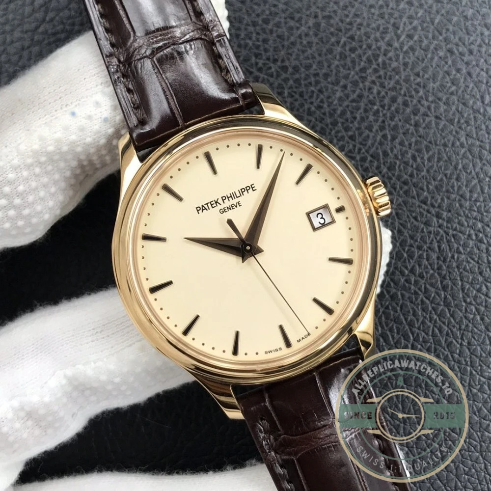 Replica Patek Philippe DATE, SWEEP SECONDS. 39 mm, Rose gold, 5227R-001 - Best Quality Replica Watch