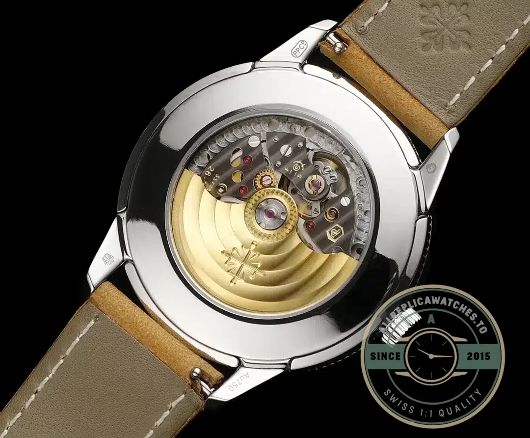 Replica Patek Philippe DATE, SWEEP SECONDS. 40 mm, White gold, 5226G-001 - Luxury Replica Watch