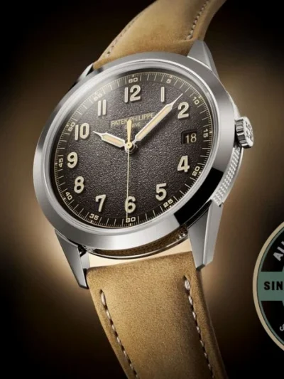 Replica Patek Philippe DATE, SWEEP SECONDS. 40 mm, White gold, 5226G-001 - Swiss Movement Replica Watch