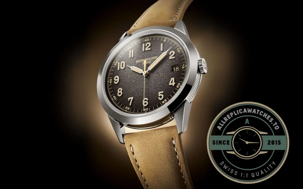 Replica Patek Philippe DATE, SWEEP SECONDS. 40 mm, White gold, 5226G-001 - Swiss Movement Replica Watch