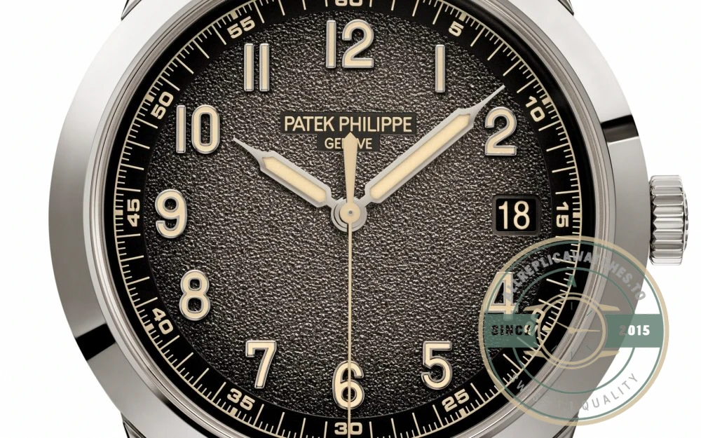 Replica Patek Philippe DATE, SWEEP SECONDS. 40 mm, White gold, 5226G-001 - Affordable Super Clone Watch