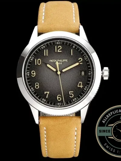 Replica Patek Philippe DATE, SWEEP SECONDS. 40 mm, White gold, 5226G-001 - Premium Super Clone Watch