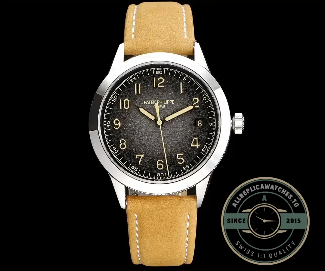 Replica Patek Philippe DATE, SWEEP SECONDS. 40 mm, White gold, 5226G-001 - Premium Super Clone Watch