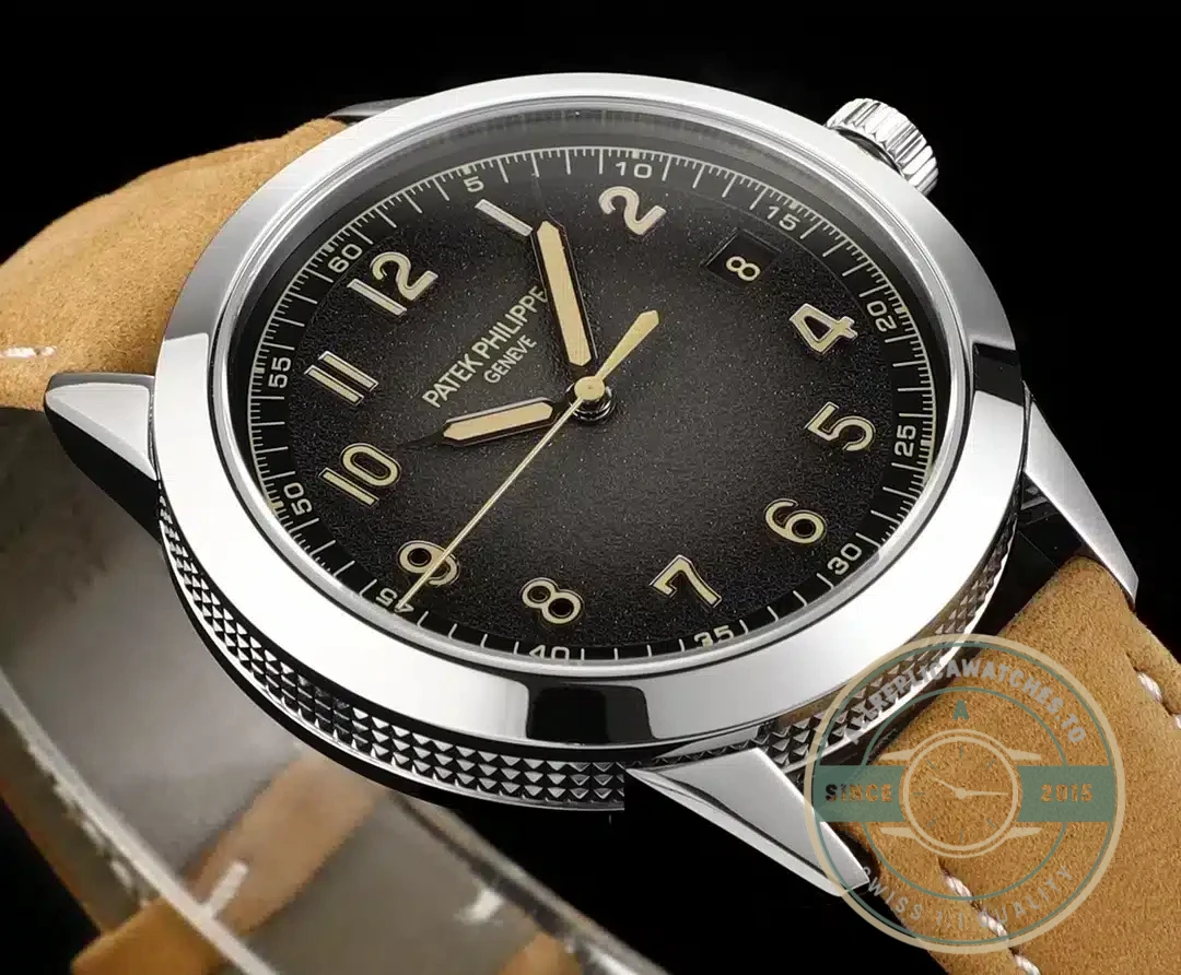 Replica Patek Philippe DATE, SWEEP SECONDS. 40 mm, White gold, 5226G-001 - High-Grade Replica Watch