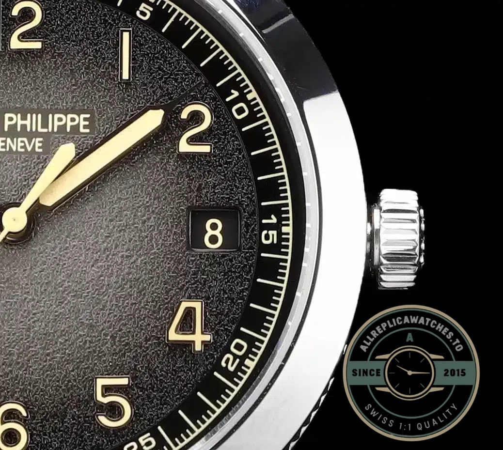 Replica Patek Philippe DATE, SWEEP SECONDS. 40 mm, White gold, 5226G-001 - Premium Super Clone Watch