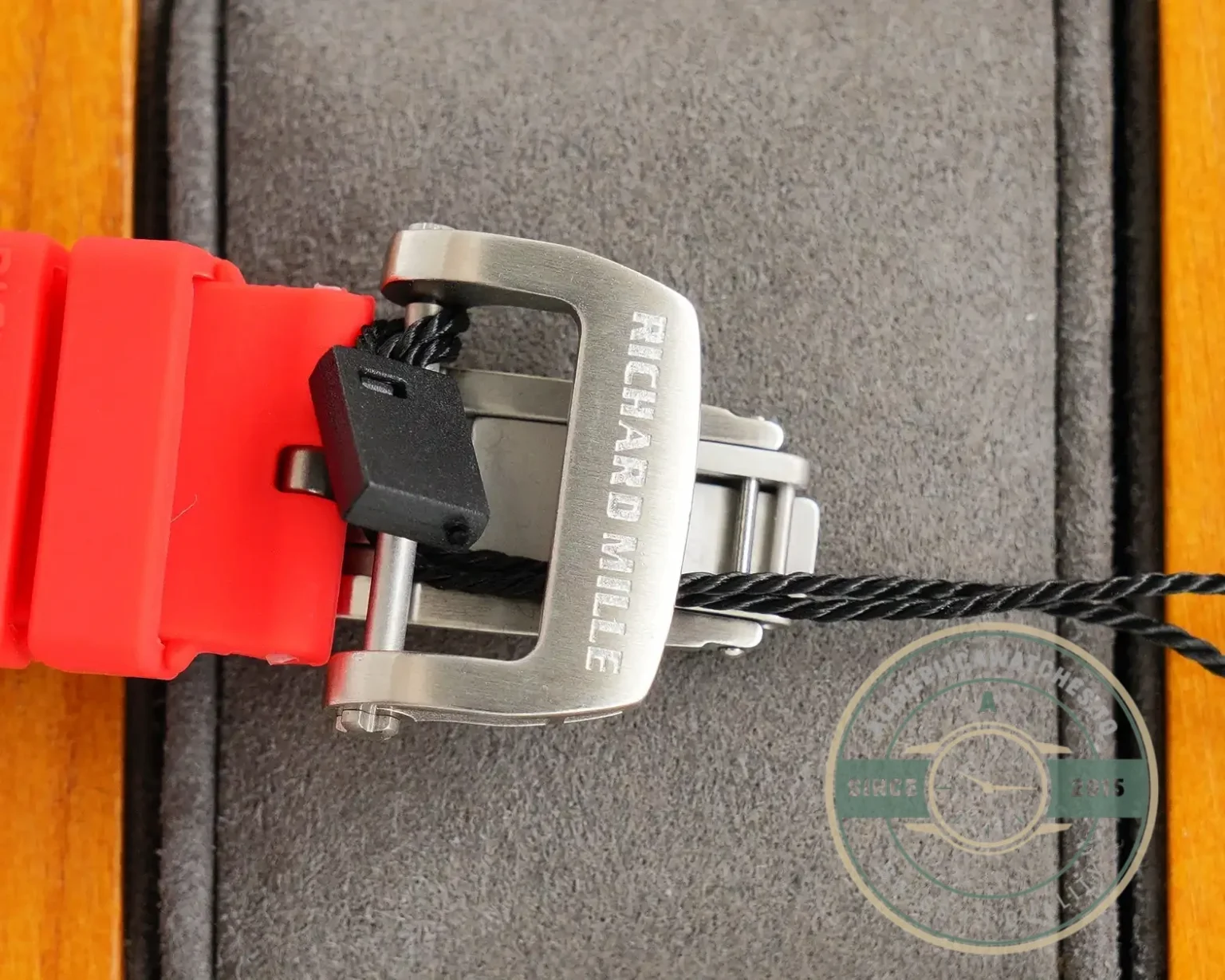 Replica Richard Mille 007-1 Diamond Crown Red Strap - Swiss Movement Replica Watch