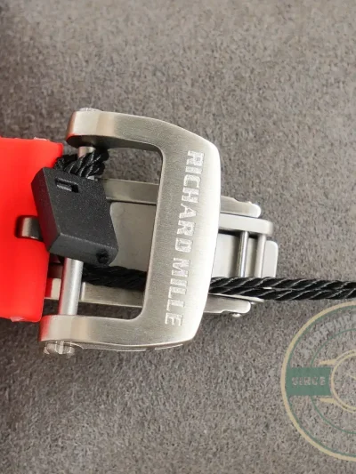 Replica Richard Mille 007-1 Diamond Crown Red Strap - Swiss Movement Replica Watch