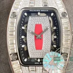 Replica Richard Mille 007-1 Diamond Crown Red Strap - Budget Luxury Replica Watch