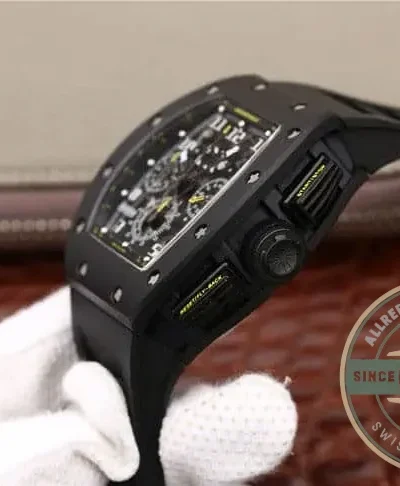Replica Richard Mille 011-03 Black Strap - Swiss-Made Clone Watch