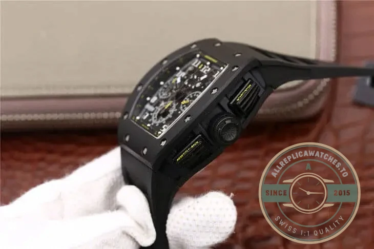 Replica Richard Mille 011-03 Black Strap - Swiss-Made Clone Watch
