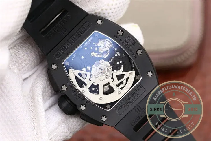 Replica Richard Mille 011-03 Black Strap - 1:1 Swiss Replica Watch
