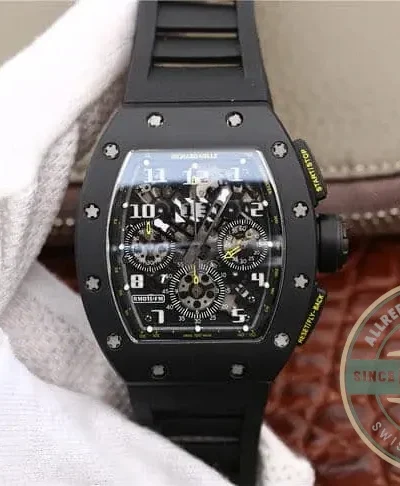 Replica Richard Mille 011-03 Black Strap - Affordable Luxury Replica Timepiece