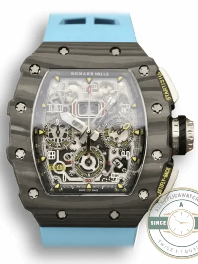 Replica Richard Mille 011-03 Blue Strap - Affordable Luxury Replica Timepiece