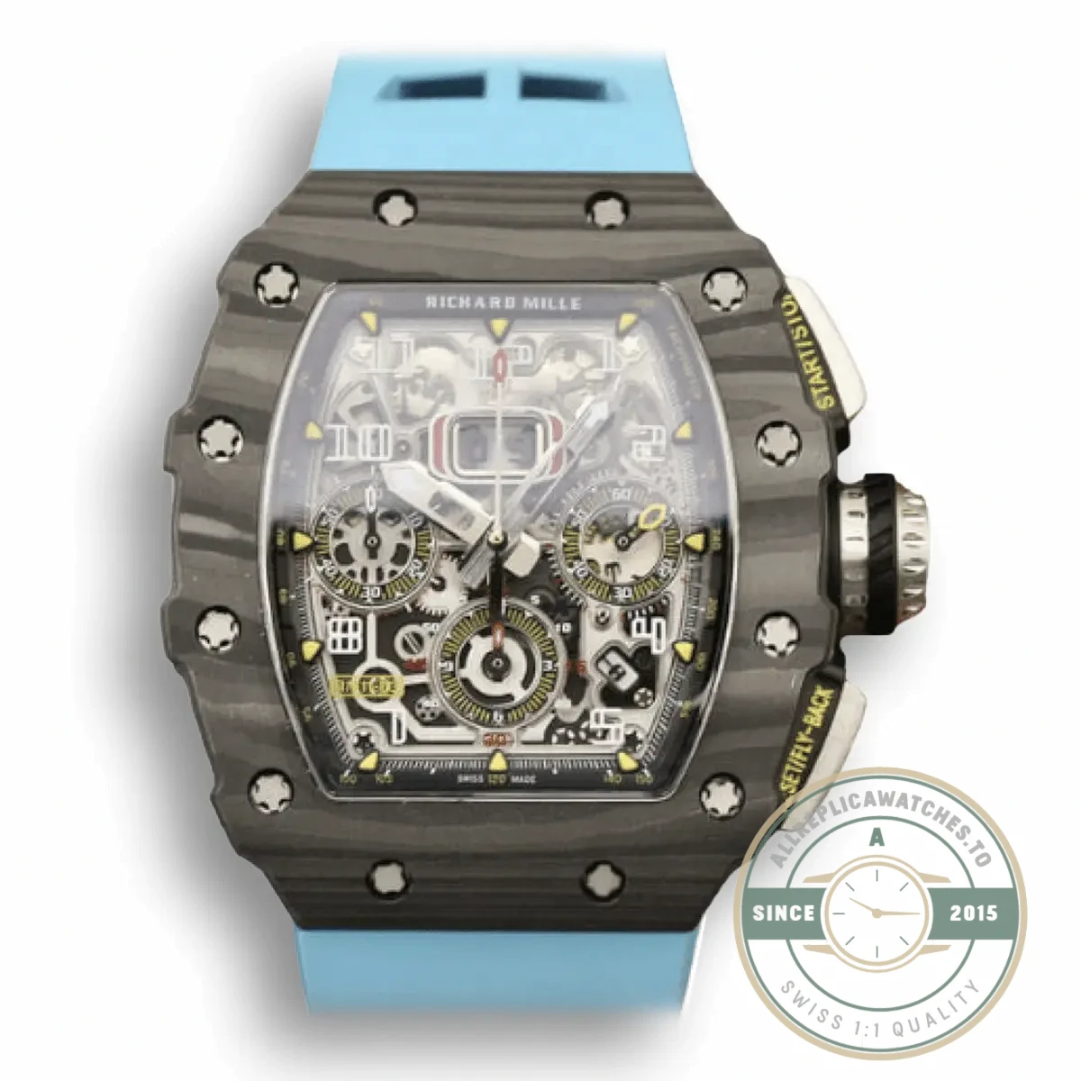 Replica Richard Mille 011-03 Blue Strap - Affordable Luxury Replica Timepiece