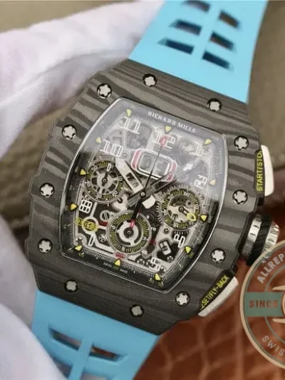 Replica Richard Mille 011-03 Blue Strap - Affordable Luxury Replica Timepiece