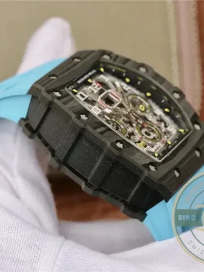 Replica Richard Mille 011-03 Blue Strap - Premium Super Clone Watch