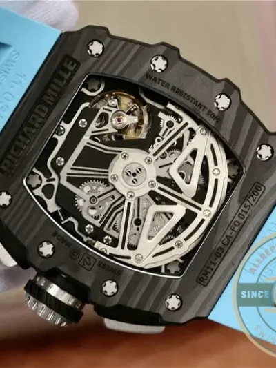 Replica Richard Mille 011-03 Blue Strap - Premium Super Clone Watch