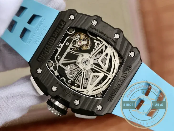 Replica Richard Mille 011-03 Blue Strap - Premium Super Clone Watch
