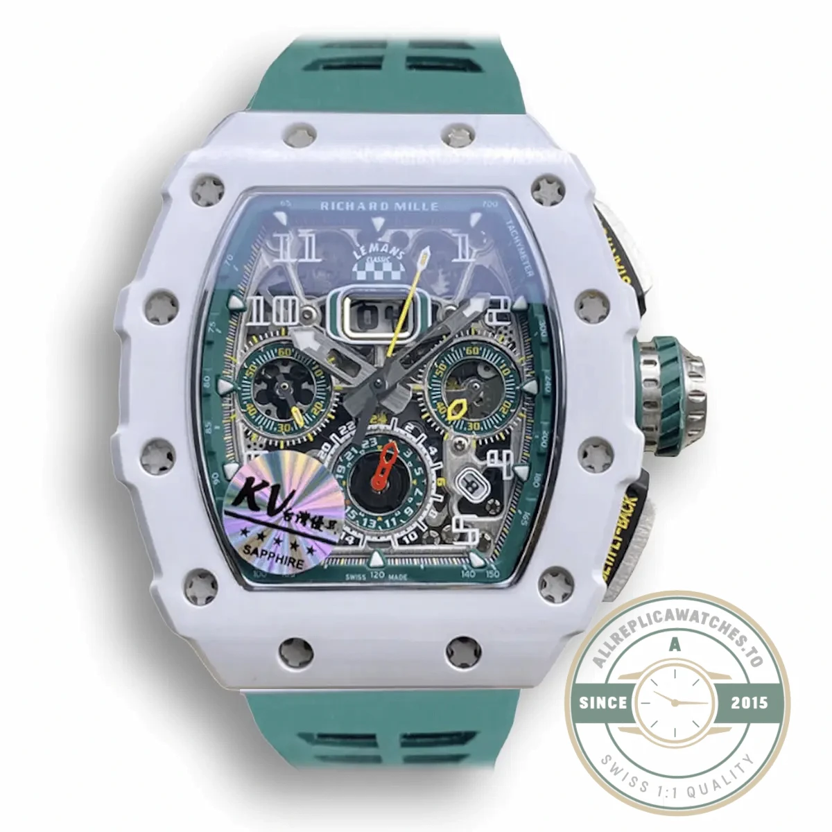 Replica Richard Mille 011-03 Green Strap - Budget Luxury Replica Watch