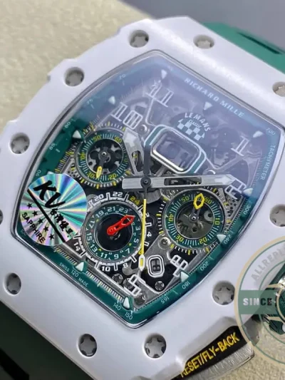 Replica Richard Mille 011-03 Green Strap - High-Grade Replica Watch
