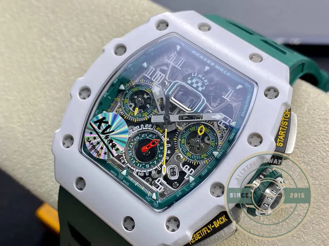 Replica Richard Mille 011-03 Green Strap - High-Grade Replica Watch