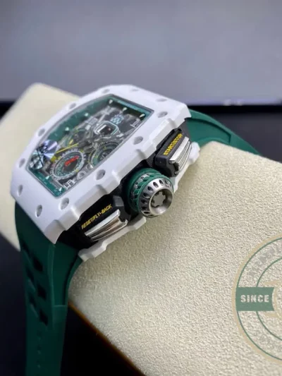 Replica Richard Mille 011-03 Green Strap - Premium Super Clone Watch