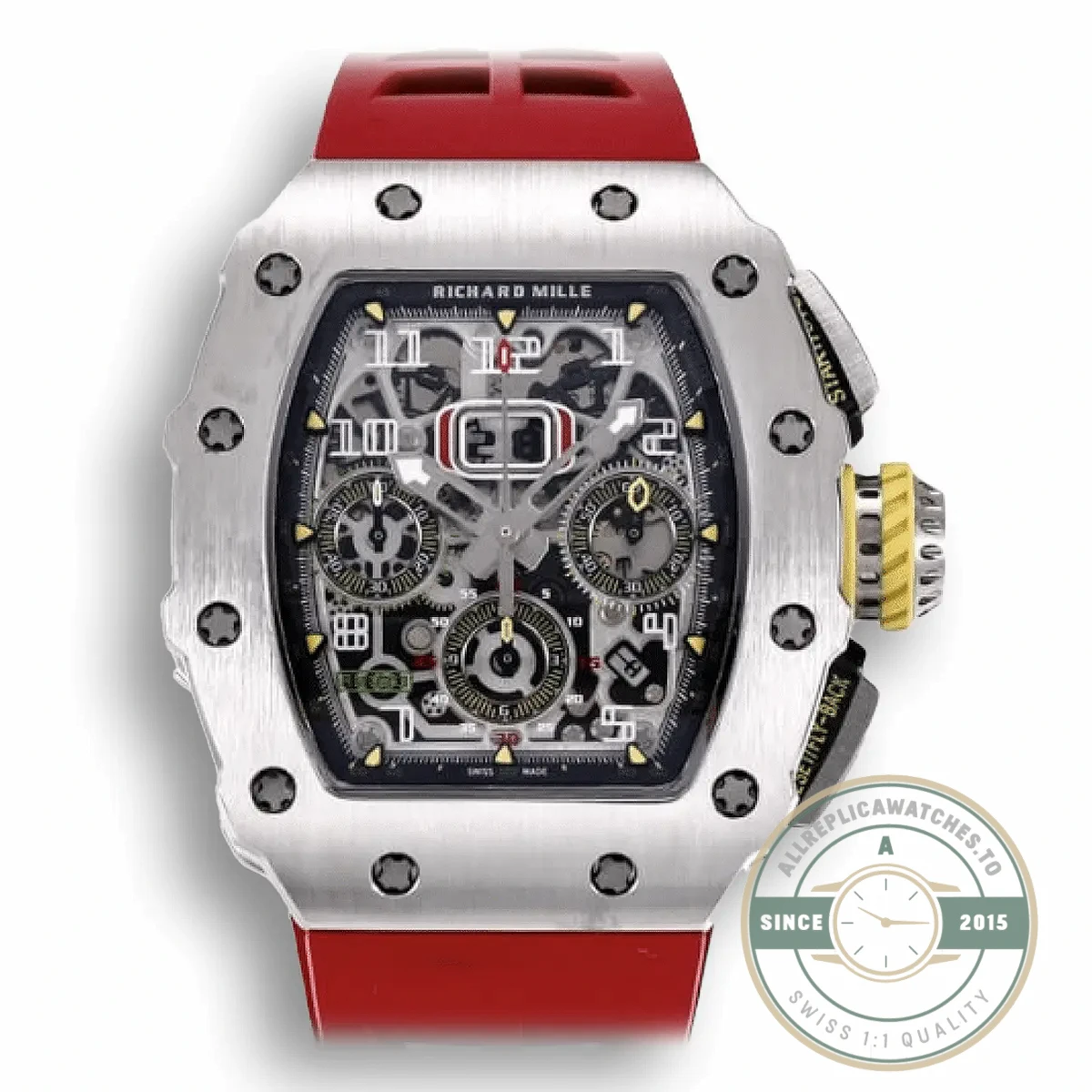 Replica Richard Mille 011-03rg Titanium Case - Swiss-Made Clone Watch