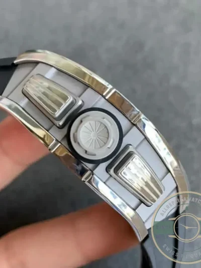 Replica Richard Mille 011 Black Rubber Strap - 1:1 Swiss Replica Watch