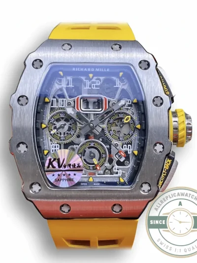 Replica Richard Mille 011 Felipe Massa Titanium Steel Case - Factory Super Clone Watch