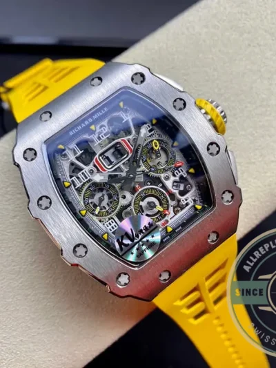Replica Richard Mille 011 Felipe Massa Titanium Steel Case - 1:1 Swiss Replica Watch