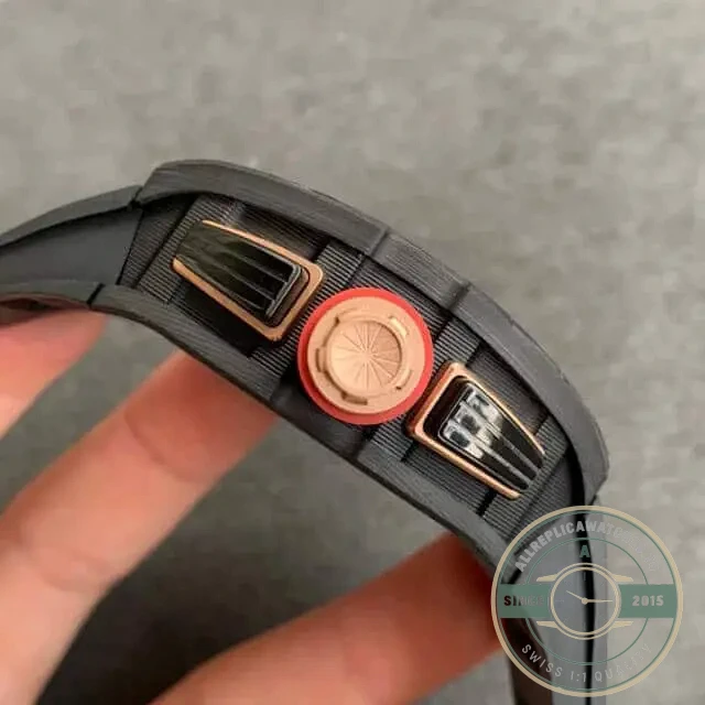 Replica Richard Mille 011 Forged Carbon Black Strap - Top-Tier Swiss Replica Watch