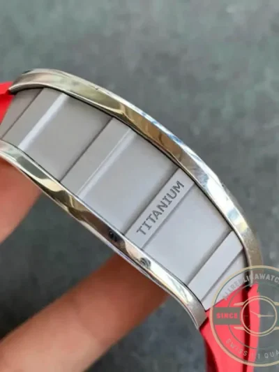 Replica Richard Mille 011 Red Rubber Strap - 1:1 Swiss Replica Watch