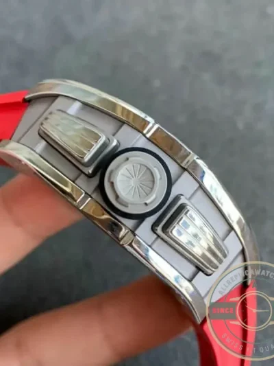 Replica Richard Mille 011 Red Rubber Strap - Top-Tier Swiss Replica Watch