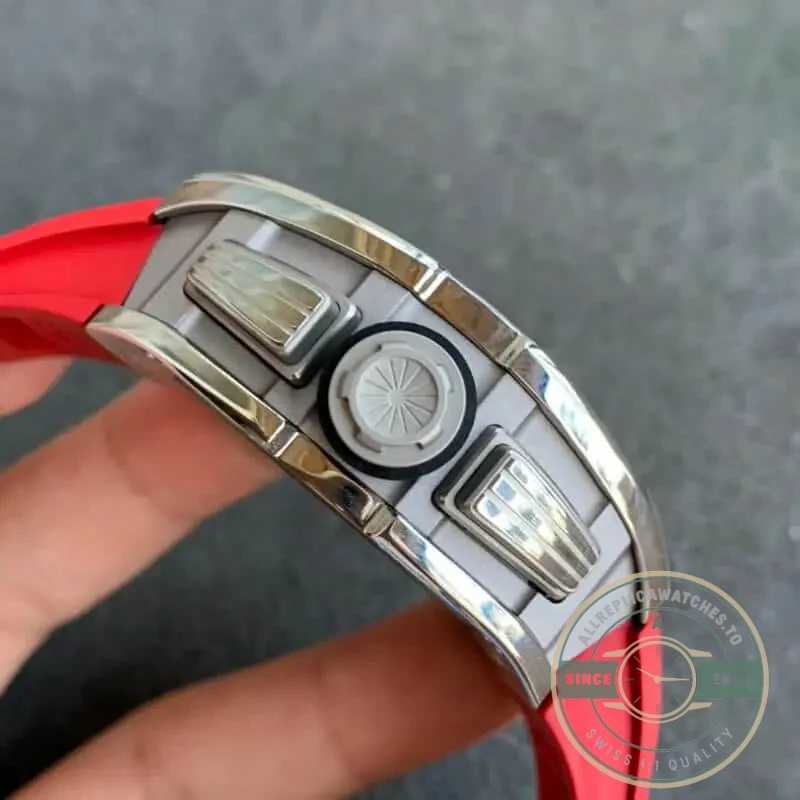 Replica Richard Mille 011 Red Rubber Strap - Top-Tier Swiss Replica Watch