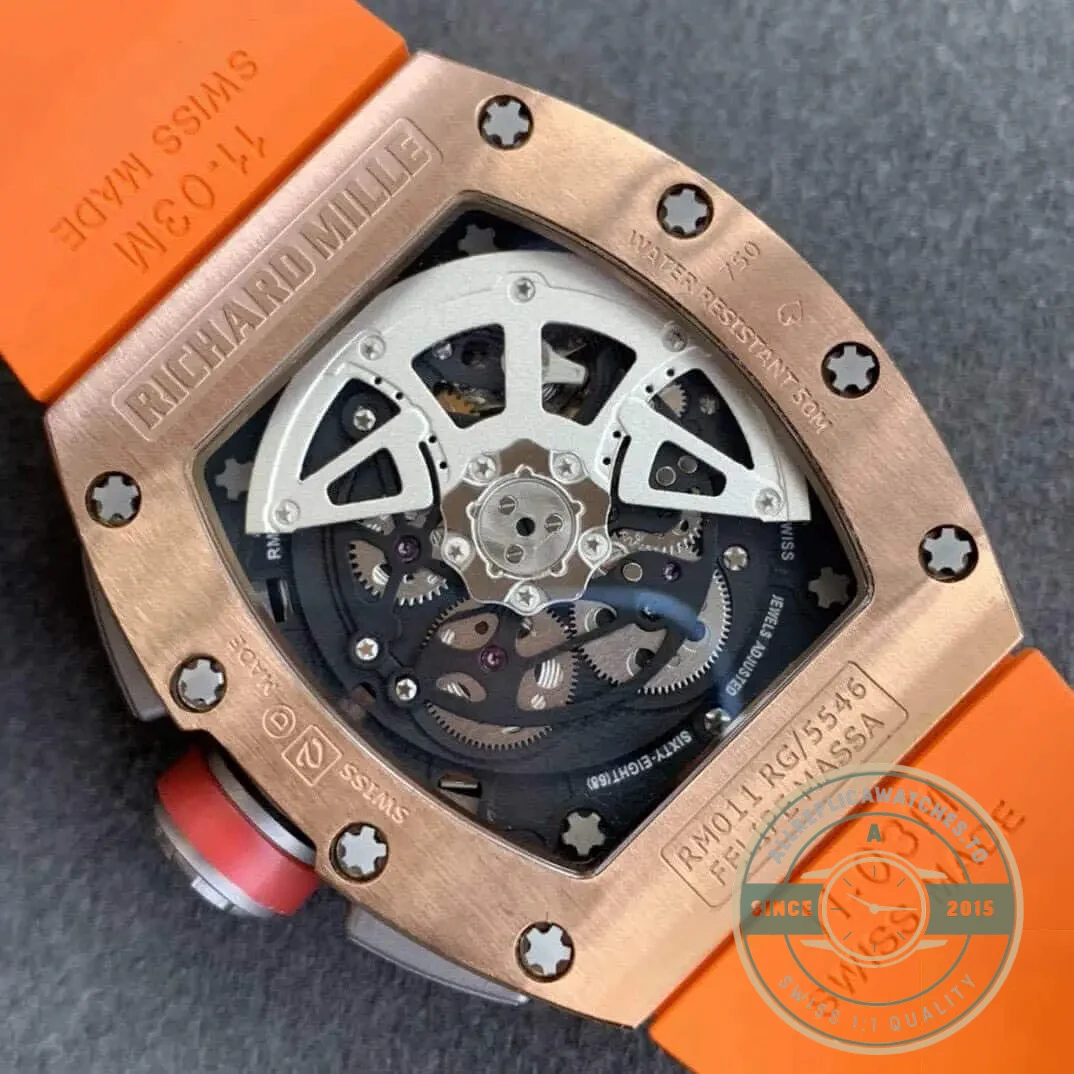 Replica Richard Mille 011 Rose Gold - Best Quality Replica Watch