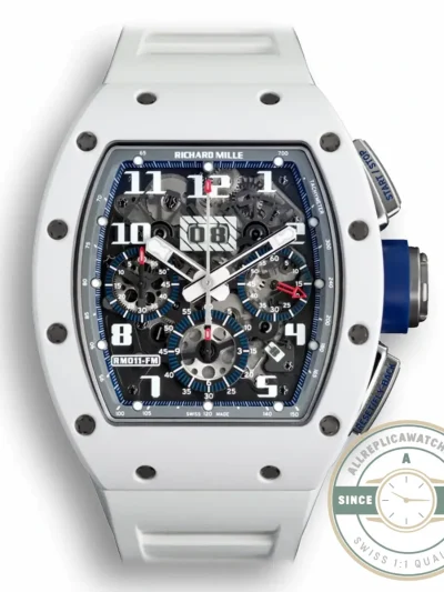 Replica Richard Mille 011 White Ceramic Case - 1:1 Swiss Replica Watch